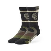 USC Trojans 47 Brand Green Camo Duster Sport Sock